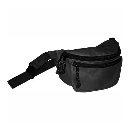 Kemp Usa Kemp Fanny Pack With Screenprint Guard, Black, No Logo, 10-103-BLK-NL 10-103-BLK-NL